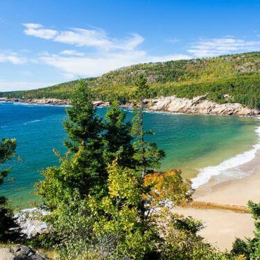 beach camping new england