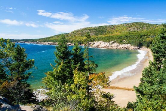beach camping new england