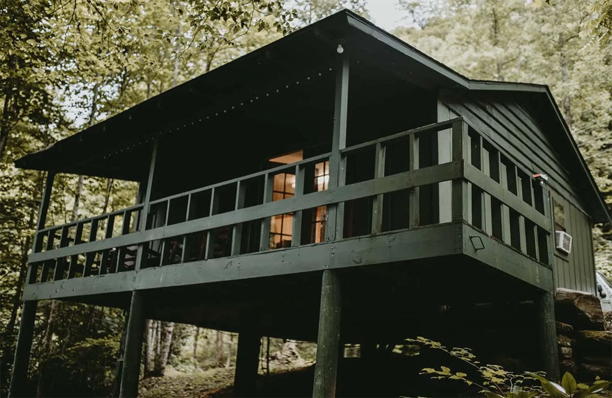 cabin glamping in north carolina