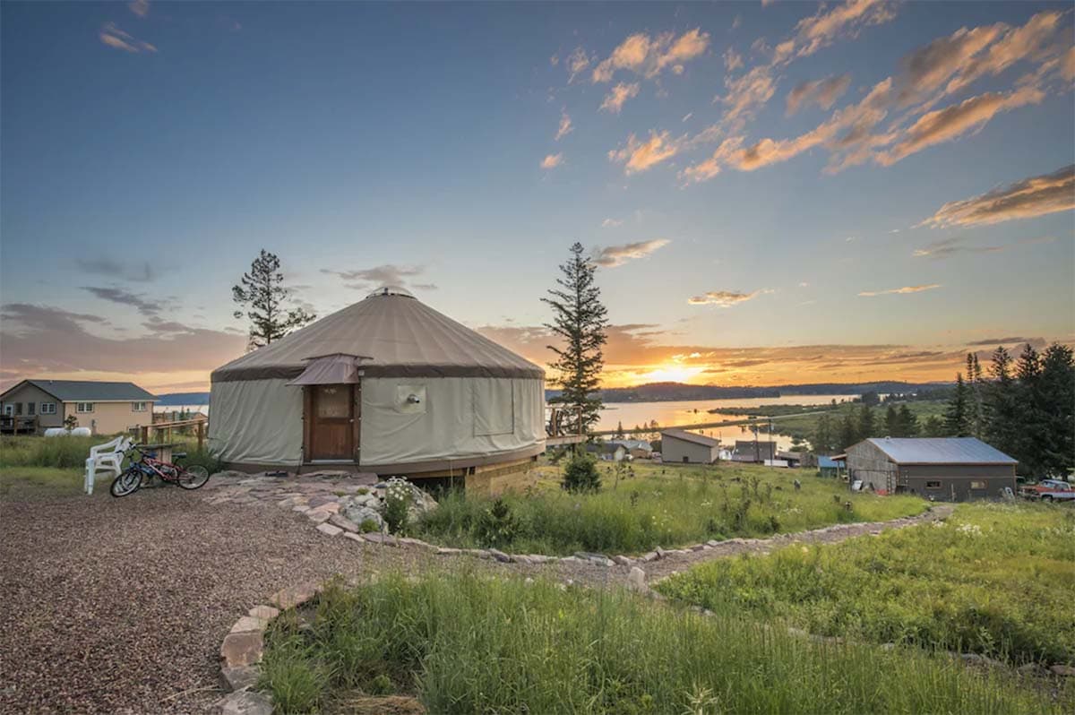 end of the road yurt montana