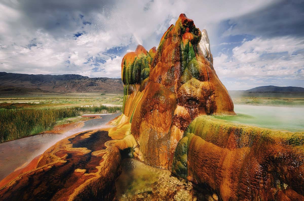 fly geyser burner byway nevada