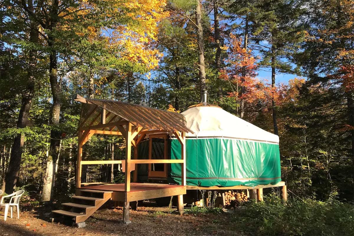 glamping yurt new hampshire
