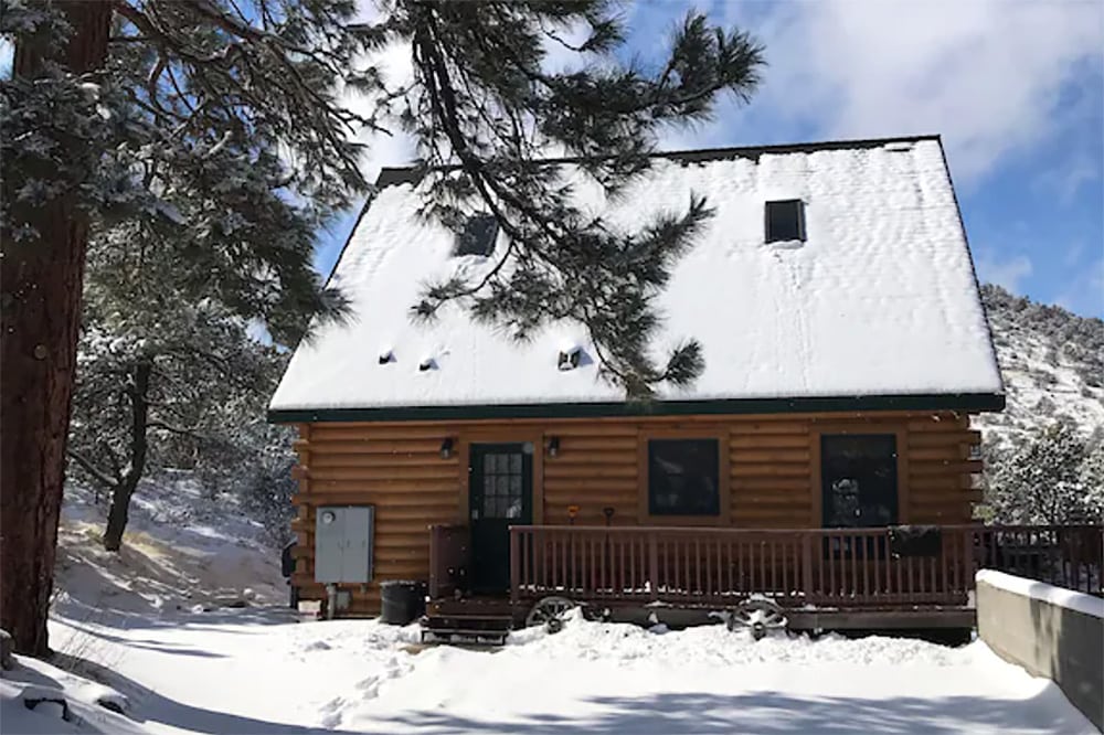 grand canyon cabin snow