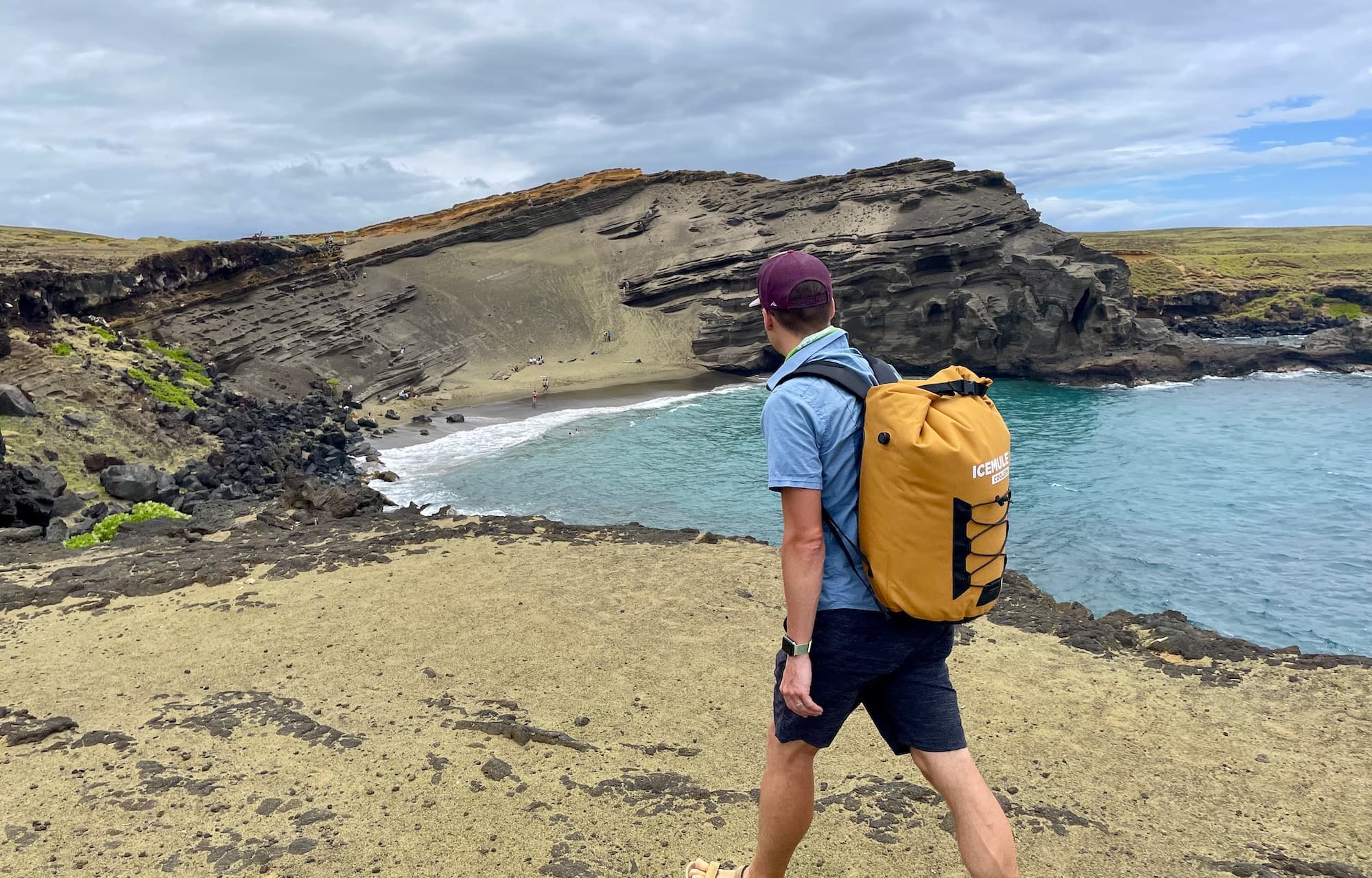 Arthur walks along the coast