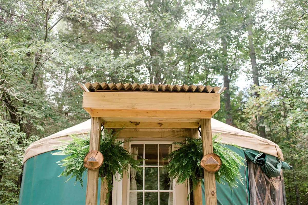 green yurt glamping north carolina