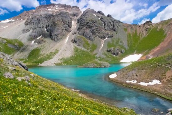 Ice Lakes Basin in spring