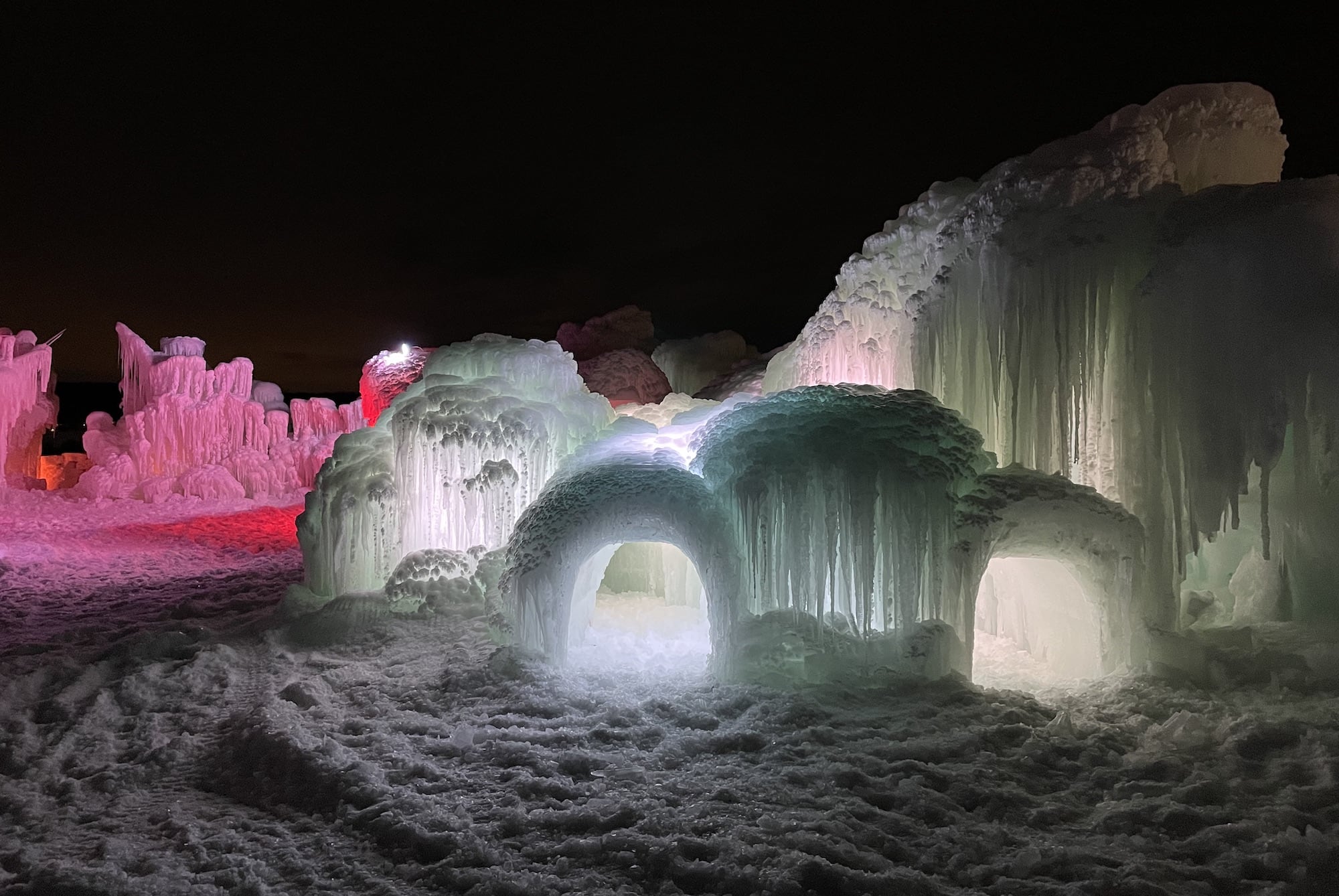 Lake Geneva ice castles