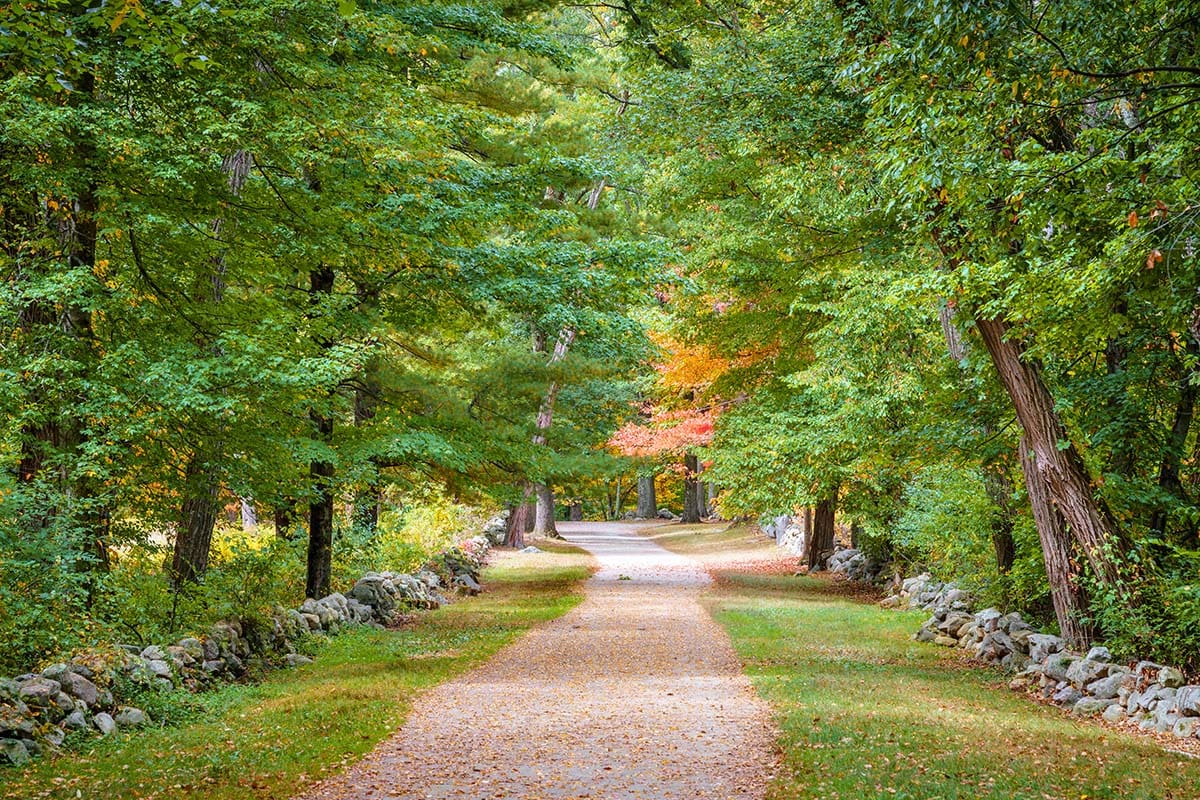 massachusetts scenic drives - battle road