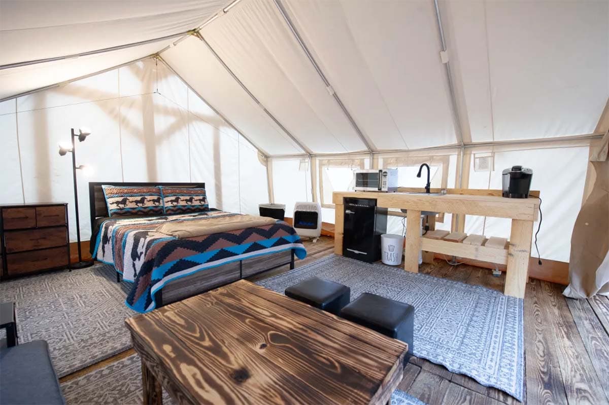 missouri glamping tent