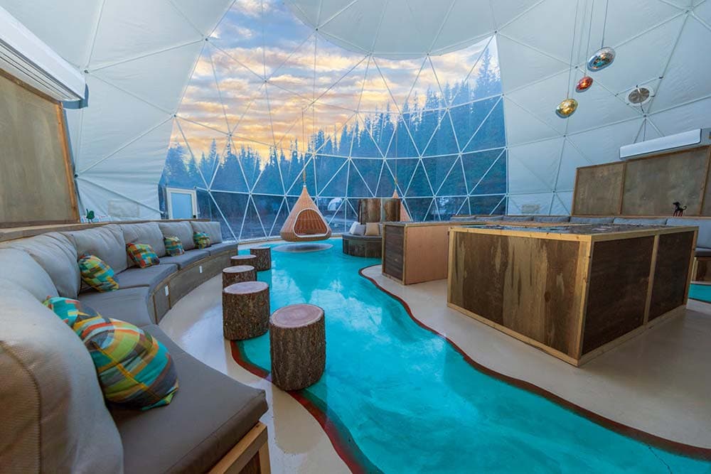 montana glamping dome