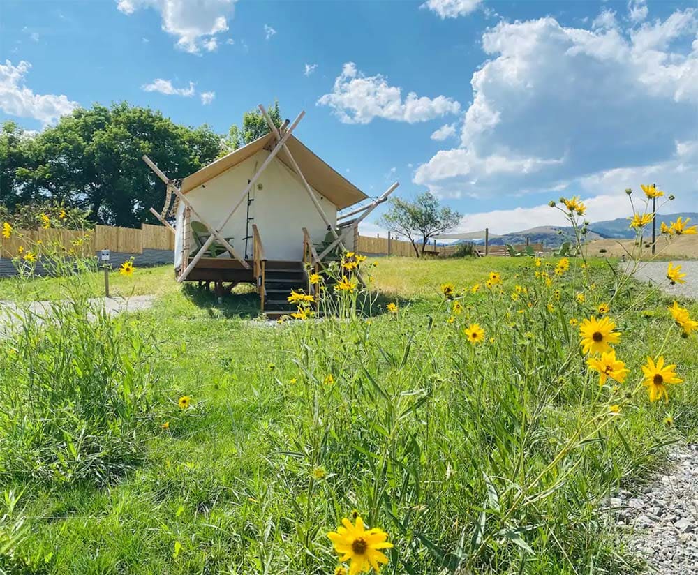 montana glamping tent