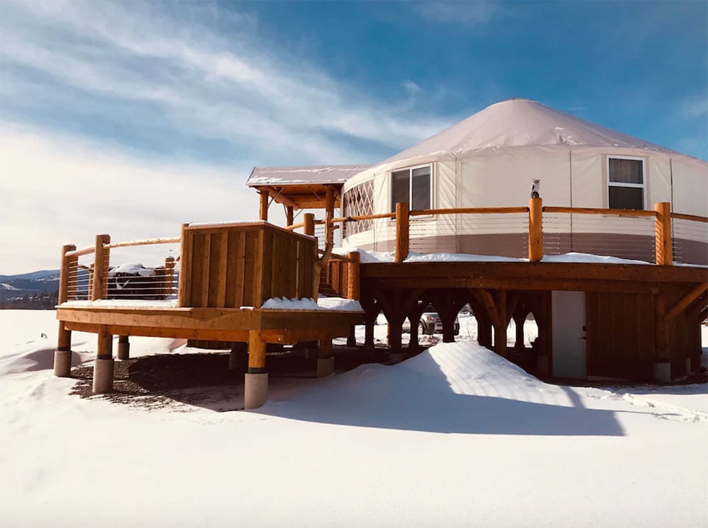 montana glamping yurt
