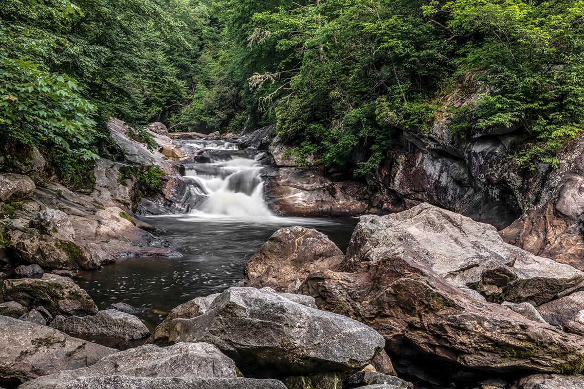 north carolina swimming holes - bust your butt falls