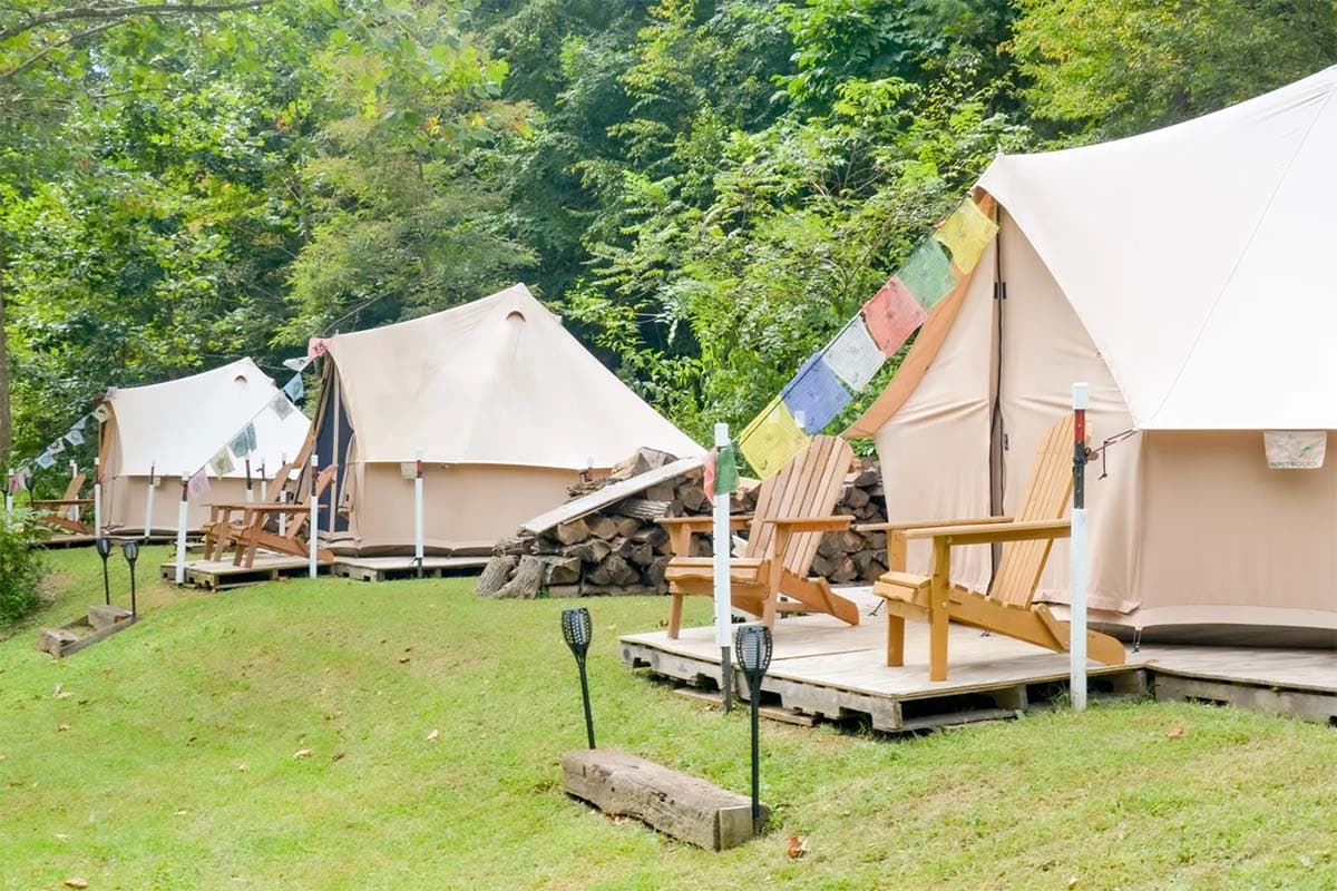 riverfront glamping north carolina