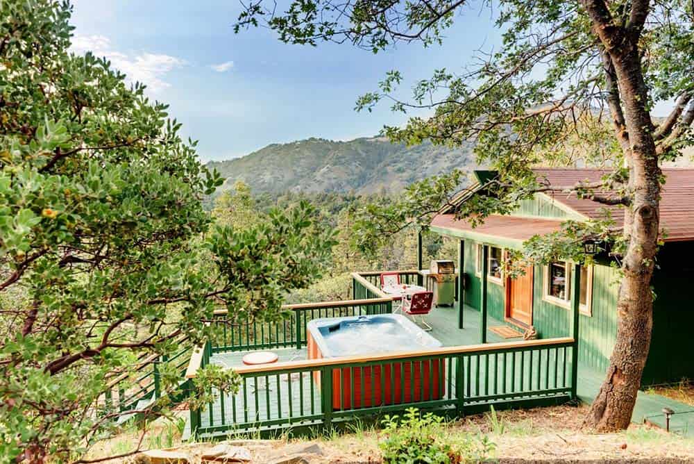 secluded california cabin rental with hot tub