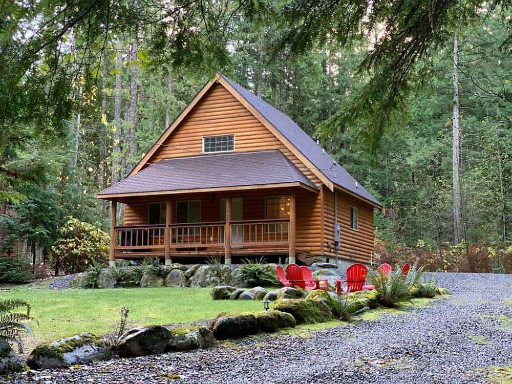 secluded cabin rental mt baker