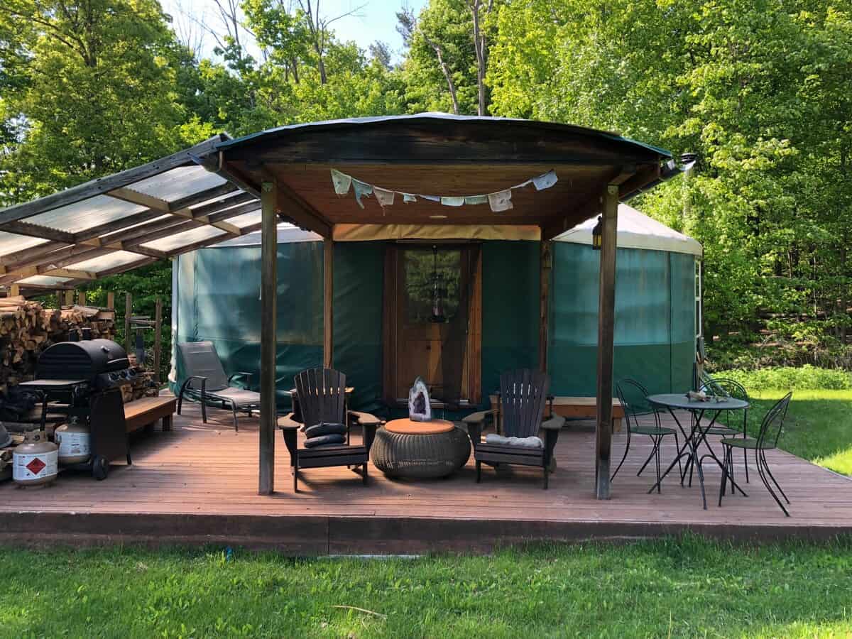 Secluded Yurt Near Waterfall new york