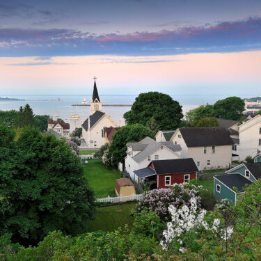 small towns on lake michigan