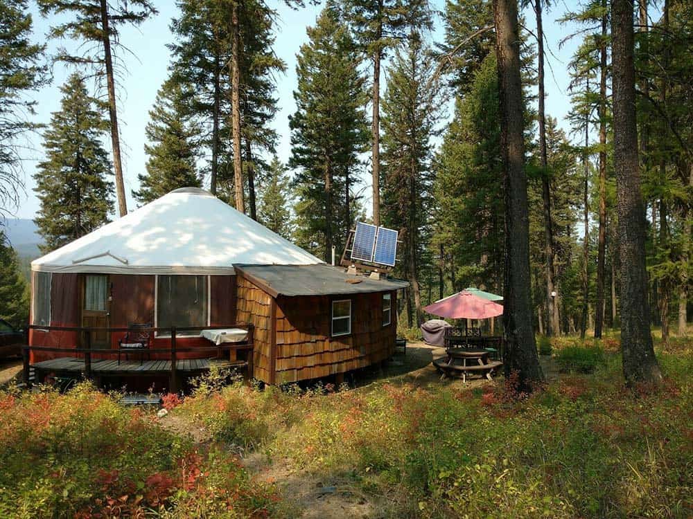 solar yurt montana
