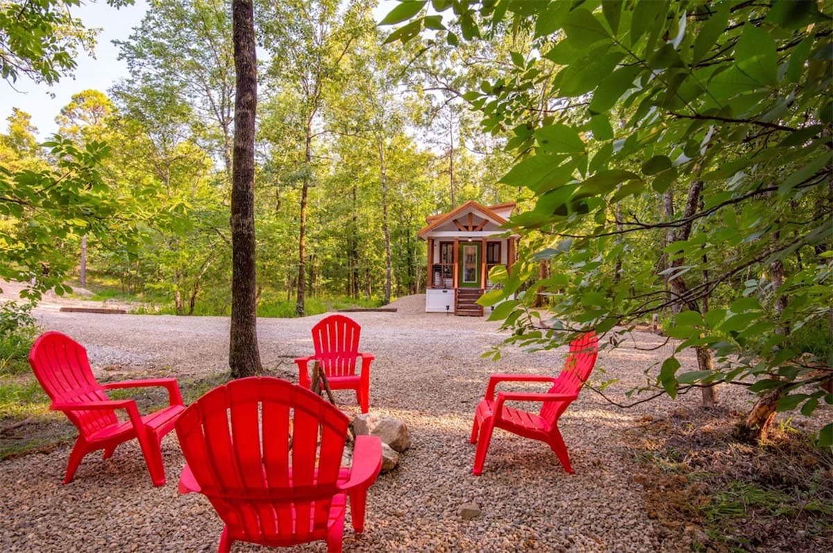 tiny house cabin rental oklahoma