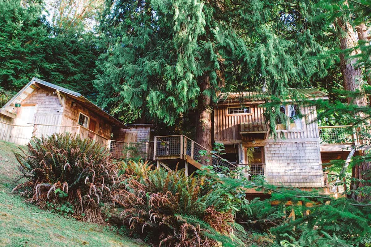 unique places to stay washington - treehouse