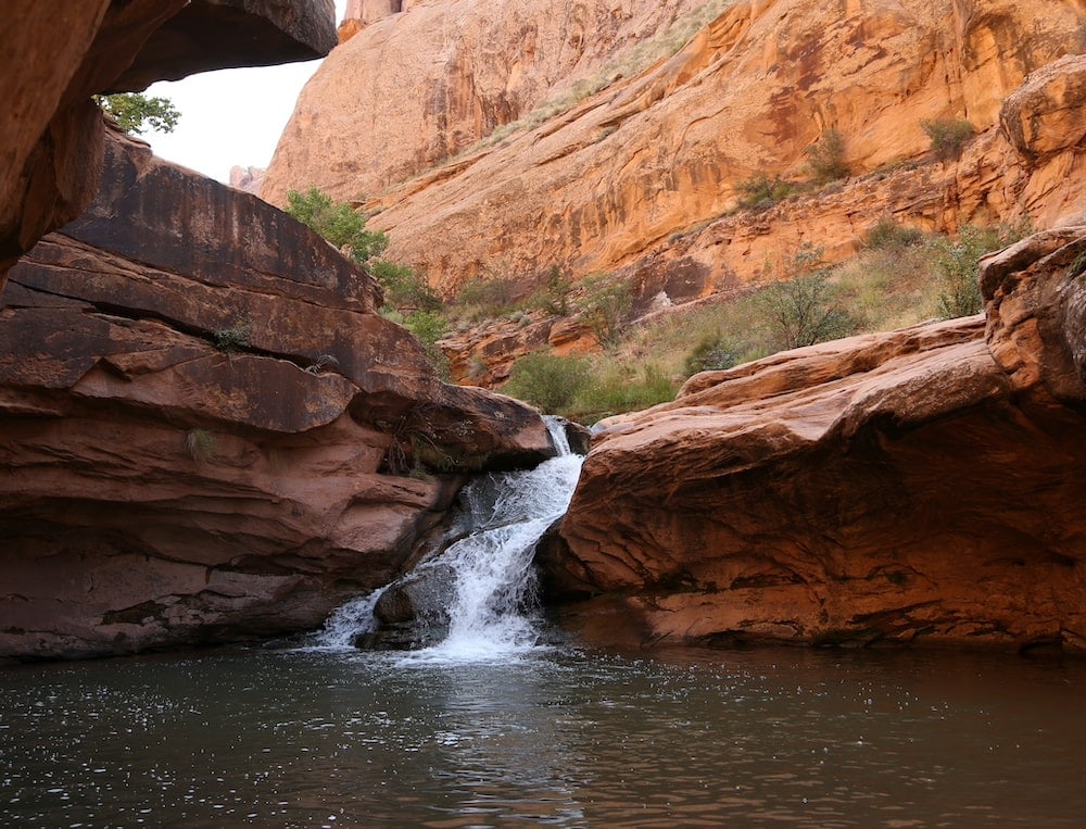 mill creek waterfall Utah swimming