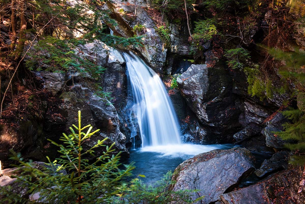 vermont swimming holes - Bingham Falls