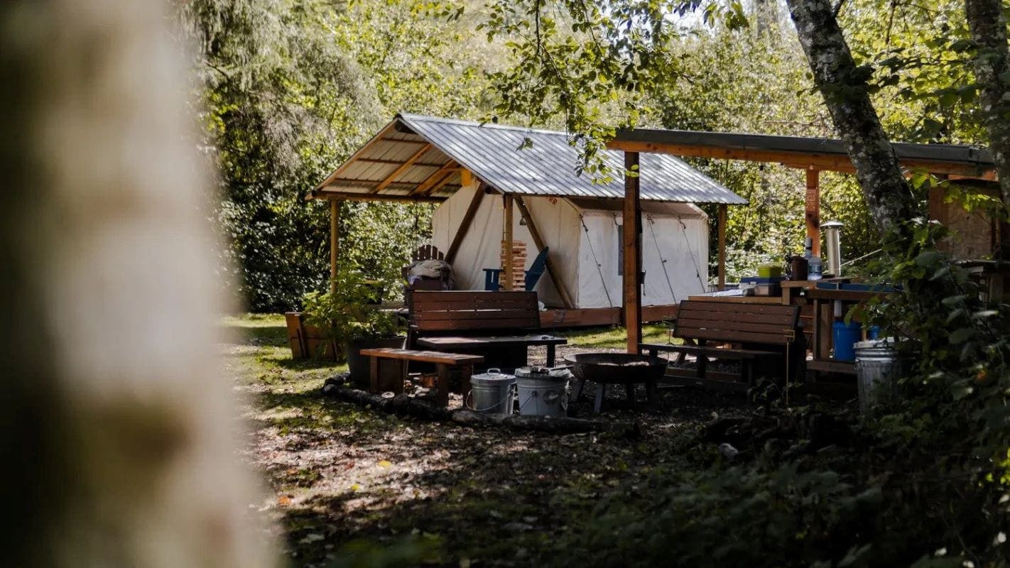 washington canvas tent glamping