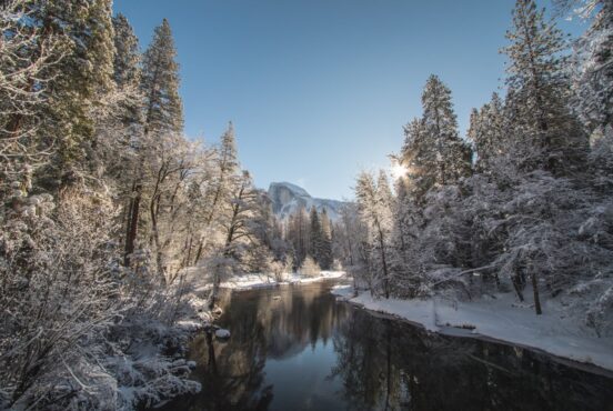 winter camping in california