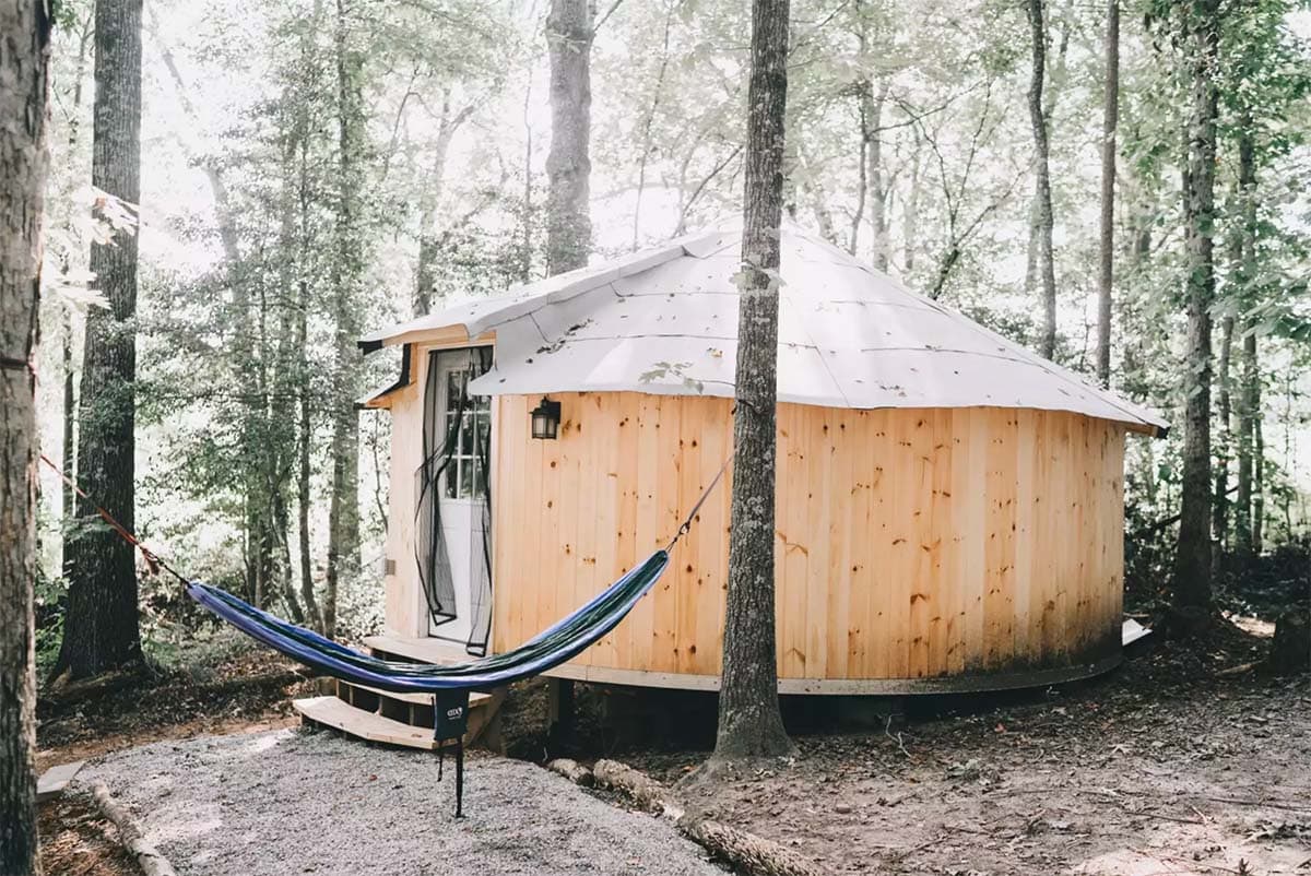 yurt glamping - north carolina