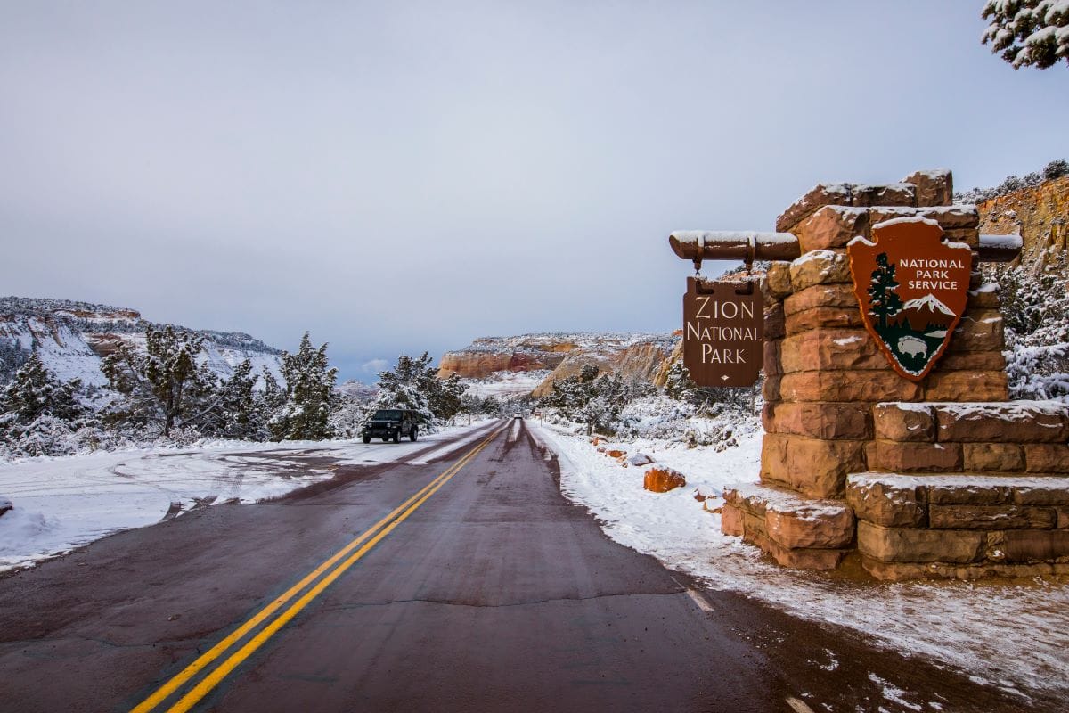 zion national park road